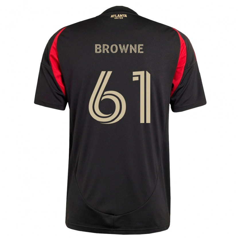 Danxen Uomo Maglia Adedamola Browne #61 Nero Rosso Kit Gara Home 2026/27 Maglietta