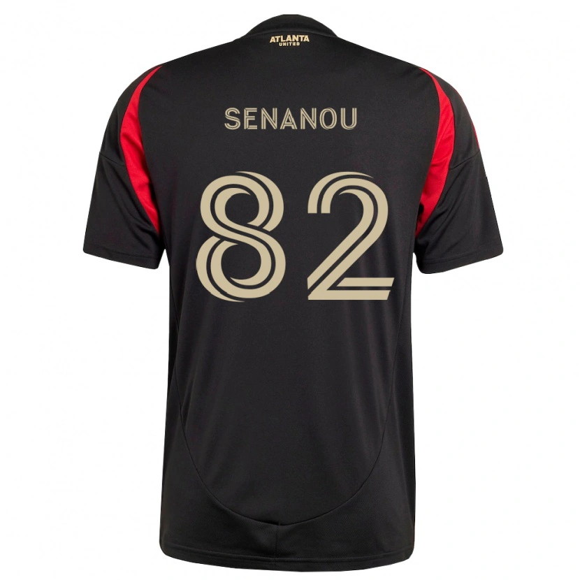 Danxen Uomo Maglia Matthew Senanou #82 Nero Rosso Kit Gara Home 2026/27 Maglietta