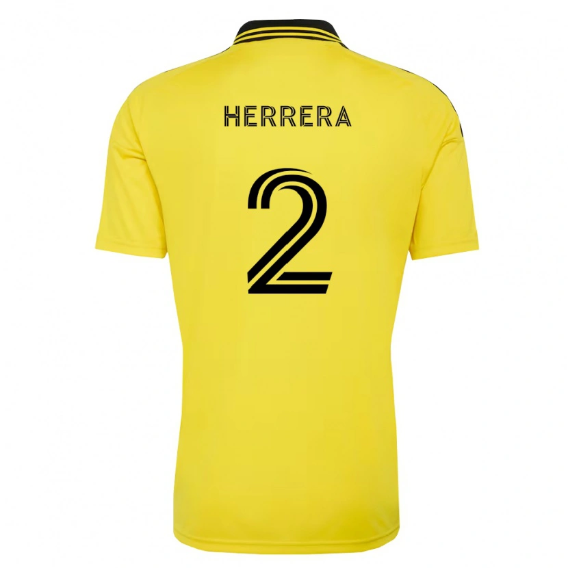 Danxen Uomo Maglia Andrés Herrera #2 Giallo Nero Kit Gara Home 2026/27 Maglietta
