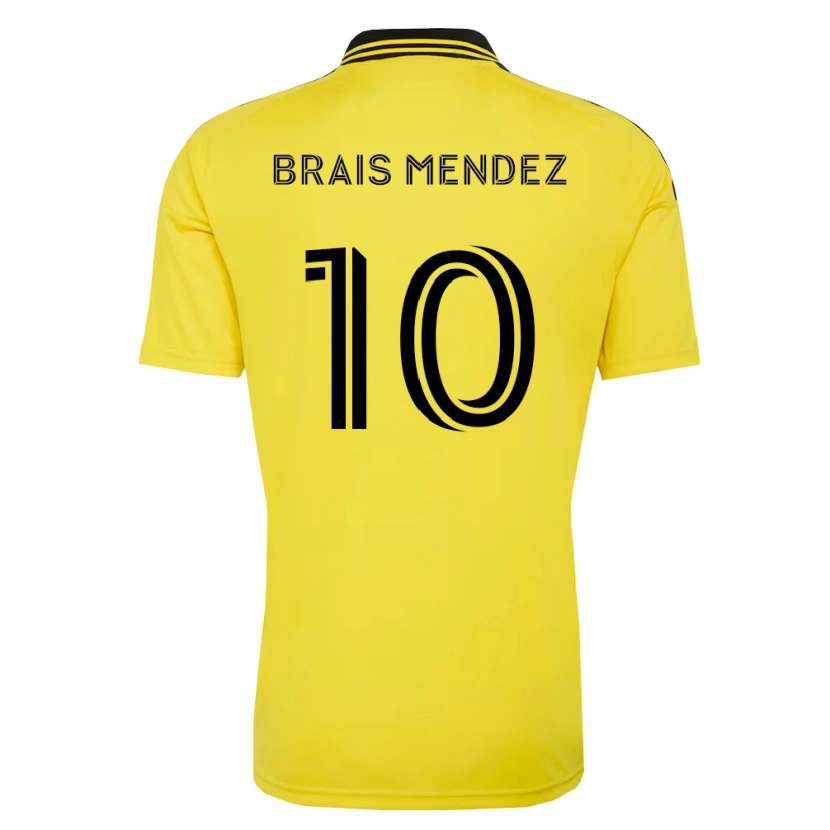 Danxen Uomo Maglia Brais Méndez #10 Giallo Nero Kit Gara Home 2026/27 Maglietta