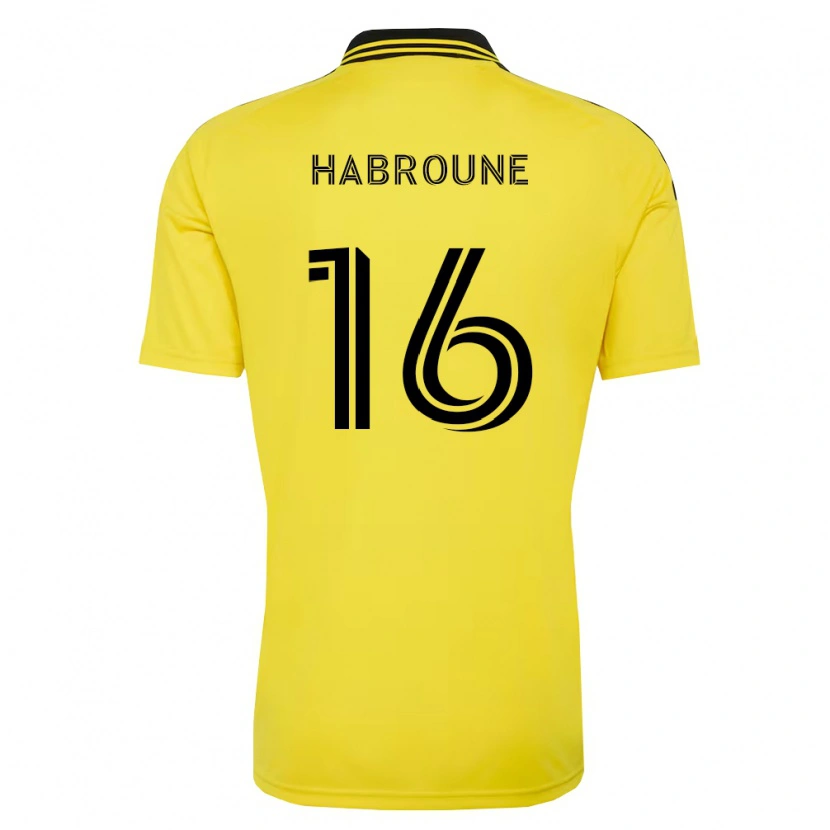 Danxen Uomo Maglia Taha Habroune #16 Giallo Nero Kit Gara Home 2026/27 Maglietta
