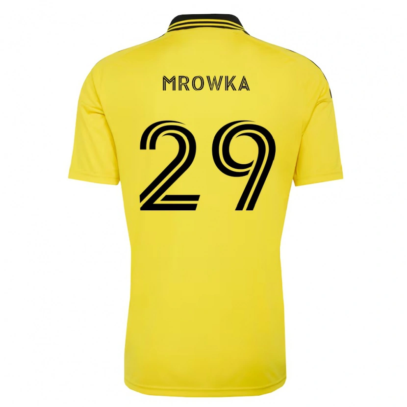 Danxen Uomo Maglia Cole Mrowka #29 Giallo Nero Kit Gara Home 2026/27 Maglietta