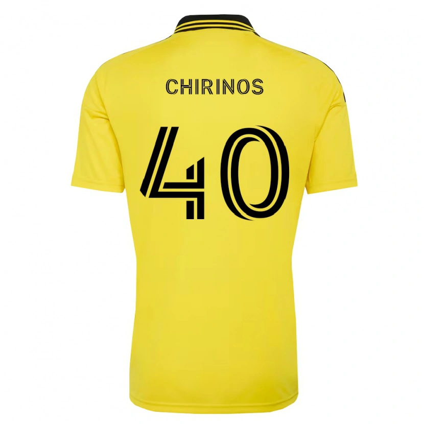 Danxen Uomo Maglia Johann Chirinos #40 Giallo Nero Kit Gara Home 2026/27 Maglietta