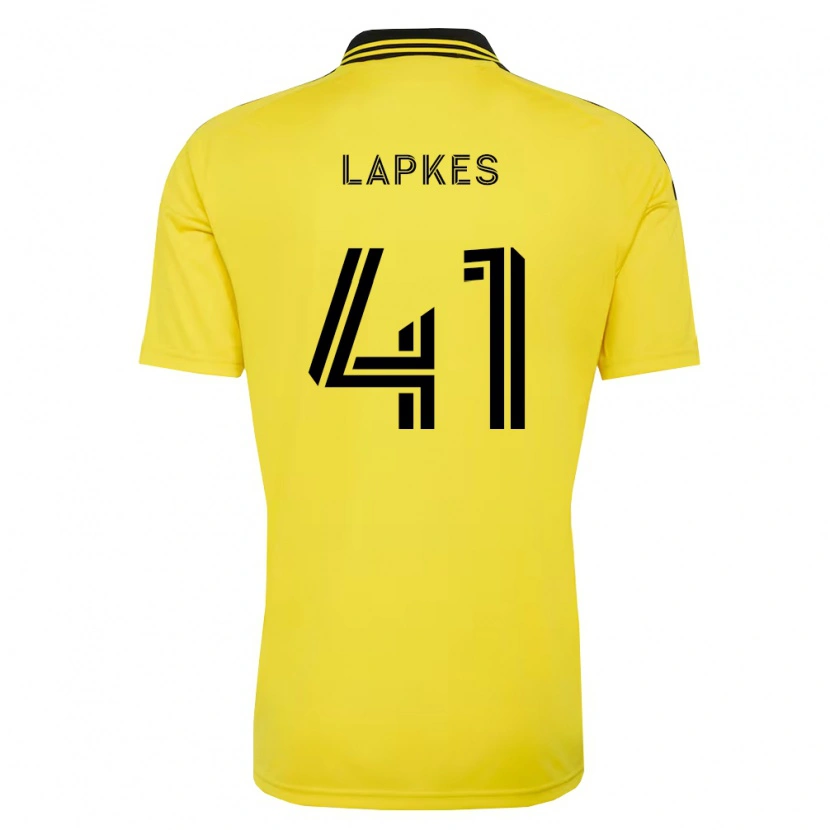 Danxen Uomo Maglia Stanislav Lapkes #41 Giallo Nero Kit Gara Home 2026/27 Maglietta