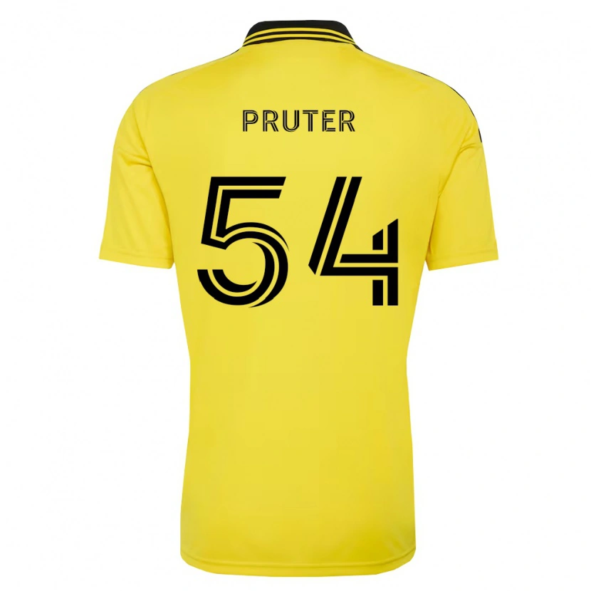 Danxen Uomo Maglia Luke Pruter #54 Giallo Nero Kit Gara Home 2026/27 Maglietta