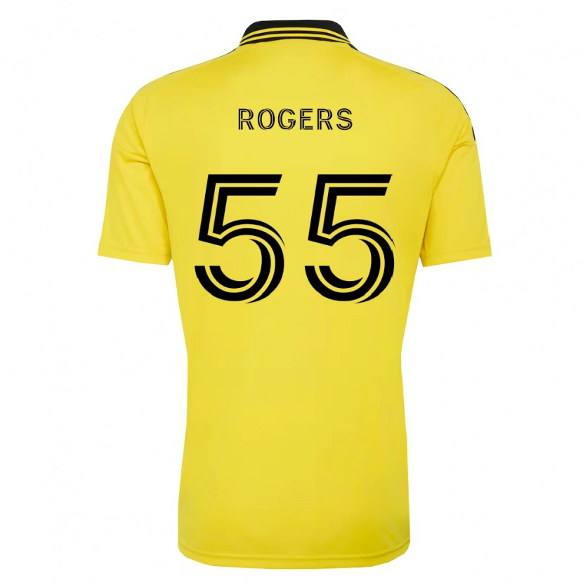 Danxen Uomo Maglia Chris Rogers #55 Giallo Nero Kit Gara Home 2026/27 Maglietta