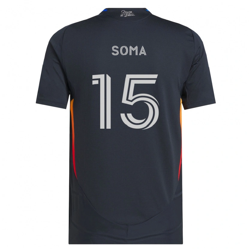 Danxen Uomo Maglia Pedro Soma #15 Grigio Scuro Rosso Kit Gara Home 2026/27 Maglietta