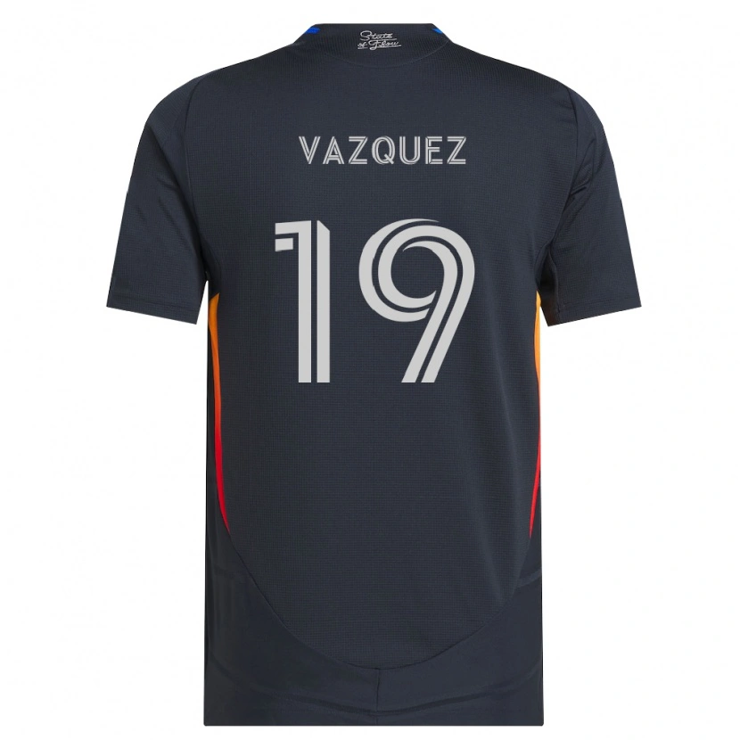 Danxen Uomo Maglia David Vazquez #19 Grigio Scuro Rosso Kit Gara Home 2026/27 Maglietta
