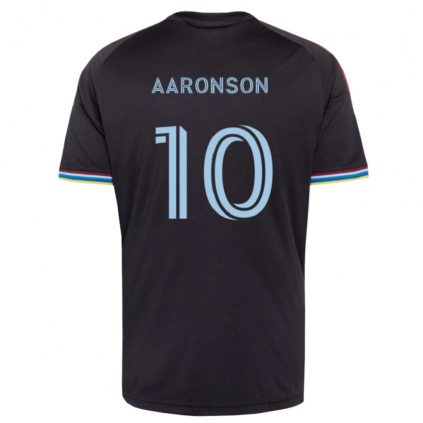 Danxen Uomo Maglia Paxten Aaronson #10 Nero Azzurro Kit Gara Home 2026/27 Maglietta