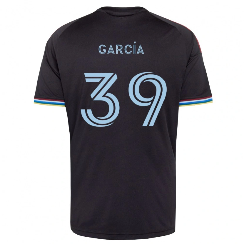 Danxen Uomo Maglia Luis García #39 Nero Azzurro Kit Gara Home 2026/27 Maglietta