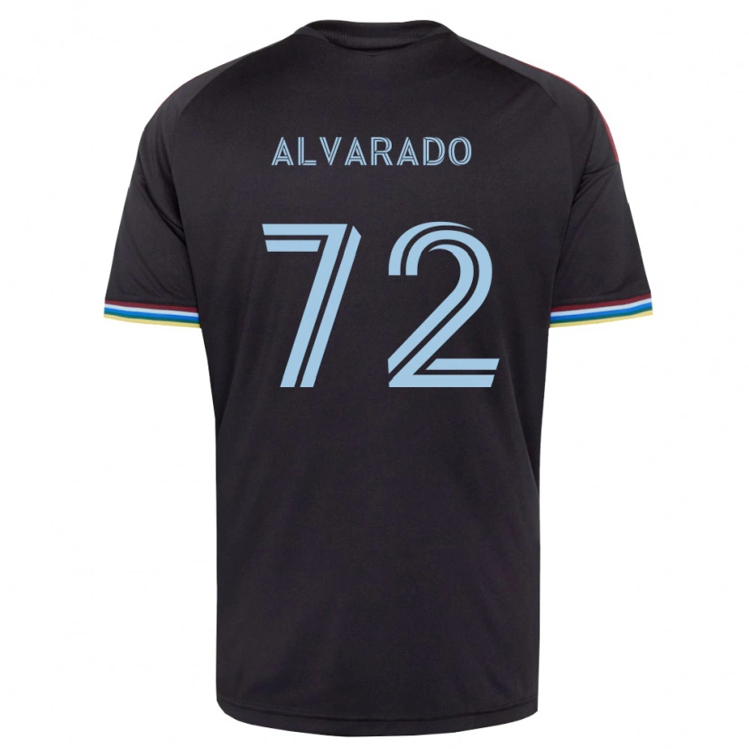 Danxen Uomo Maglia Miguel Alvarado #72 Nero Azzurro Kit Gara Home 2026/27 Maglietta