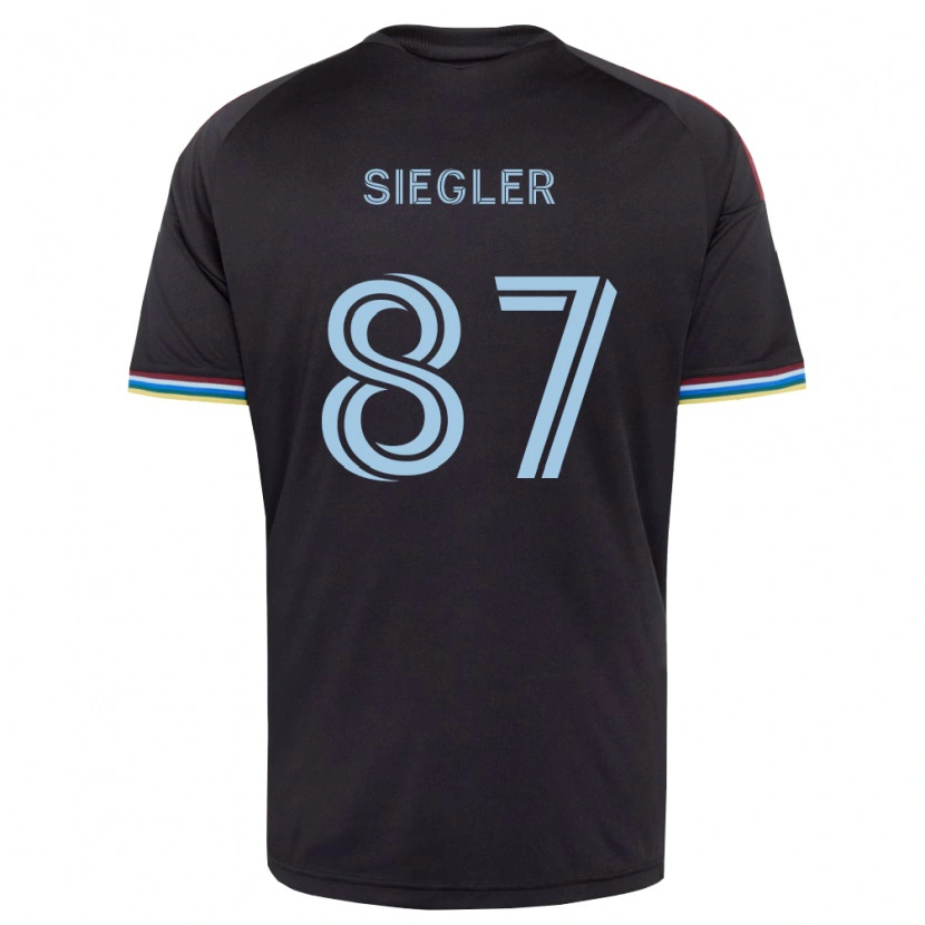 Danxen Uomo Maglia Sebastian Siegler #87 Nero Azzurro Kit Gara Home 2026/27 Maglietta