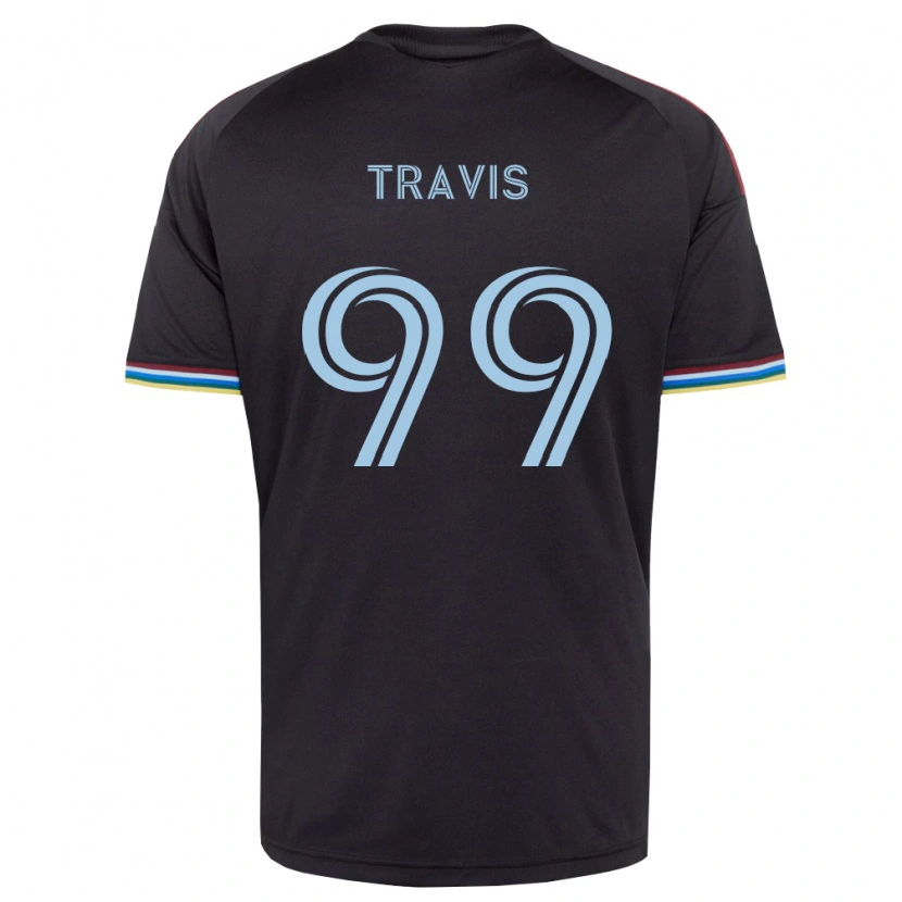 Danxen Uomo Maglia Jackson Travis #99 Nero Azzurro Kit Gara Home 2026/27 Maglietta
