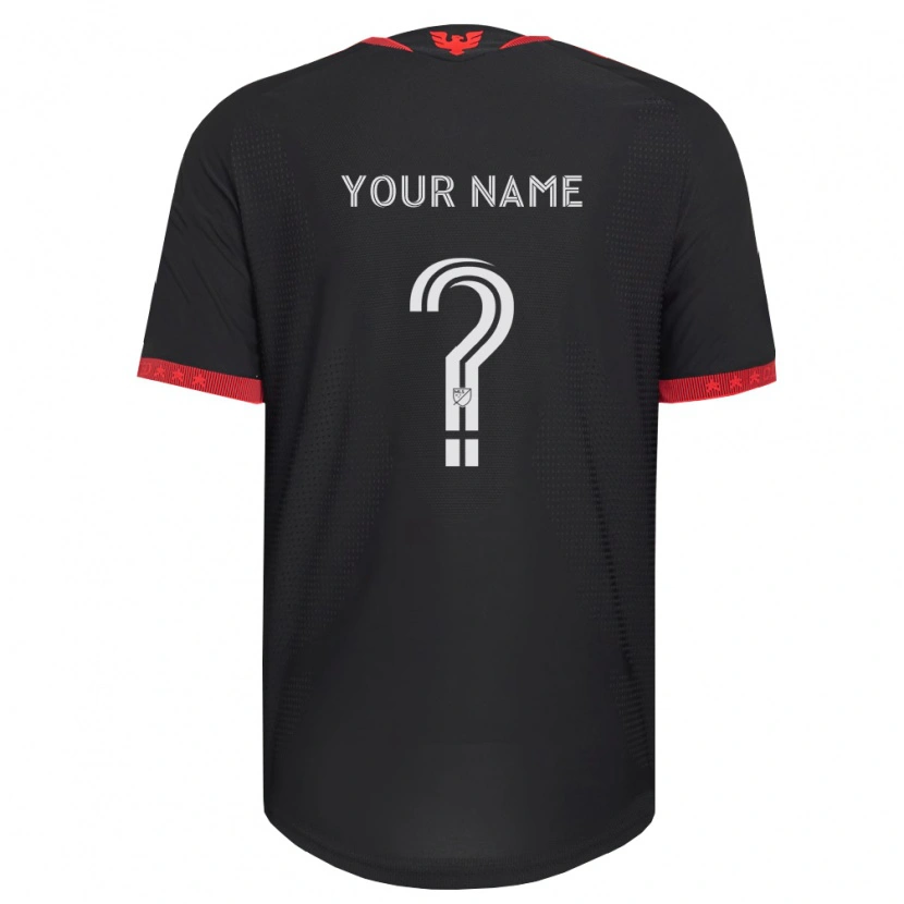 Danxen Uomo Maglia Il Tuo Nome #0 Nero Bianco Rosso Kit Gara Home 2026/27 Maglietta