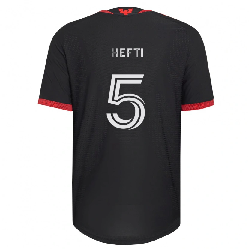 Danxen Uomo Maglia Silvan Hefti #5 Nero Bianco Rosso Kit Gara Home 2026/27 Maglietta
