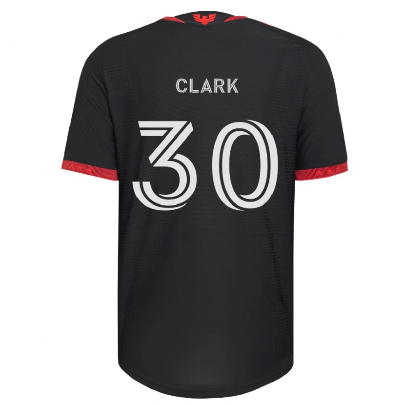 Danxen Uomo Maglia Caden Clark #30 Nero Bianco Rosso Kit Gara Home 2026/27 Maglietta