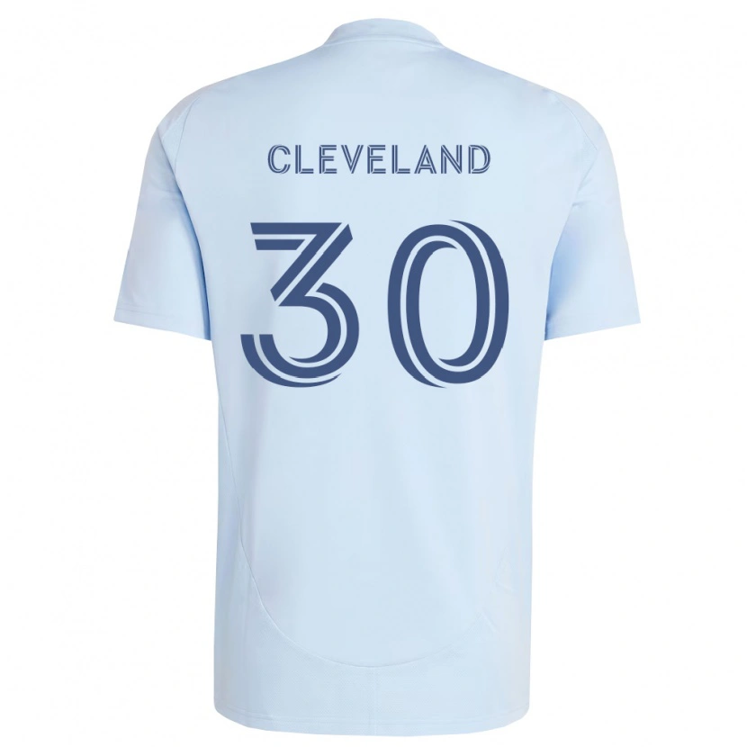 Danxen Uomo Maglia Stefan Cleveland #30 Azzurro Chiaro Grigio Chiaro Kit Gara Home 2026/27 Maglietta