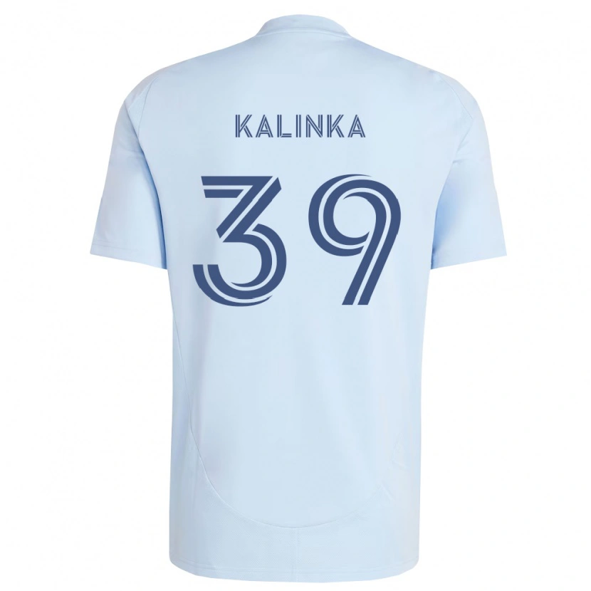 Danxen Uomo Maglia Jaxson Kalinka #39 Azzurro Chiaro Grigio Chiaro Kit Gara Home 2026/27 Maglietta