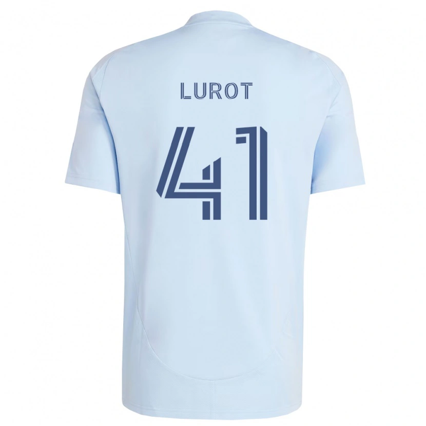 Danxen Uomo Maglia Pierre Lurot #41 Azzurro Chiaro Grigio Chiaro Kit Gara Home 2026/27 Maglietta
