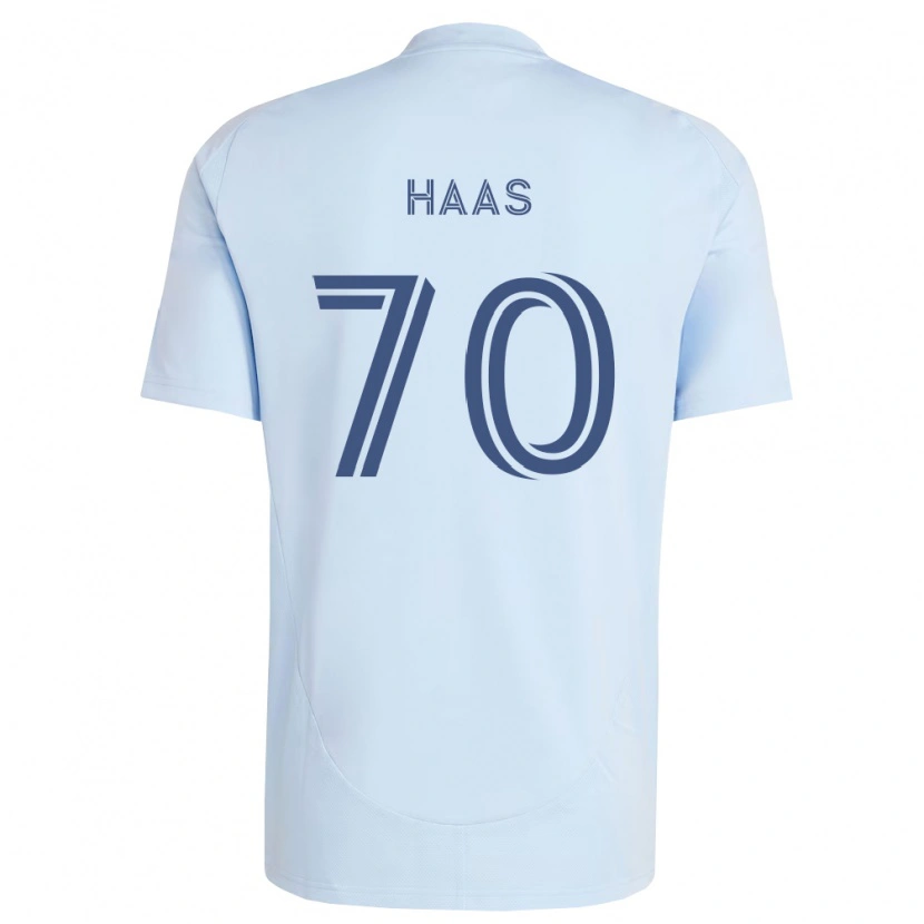 Danxen Uomo Maglia Ty Haas #70 Azzurro Chiaro Grigio Chiaro Kit Gara Home 2026/27 Maglietta