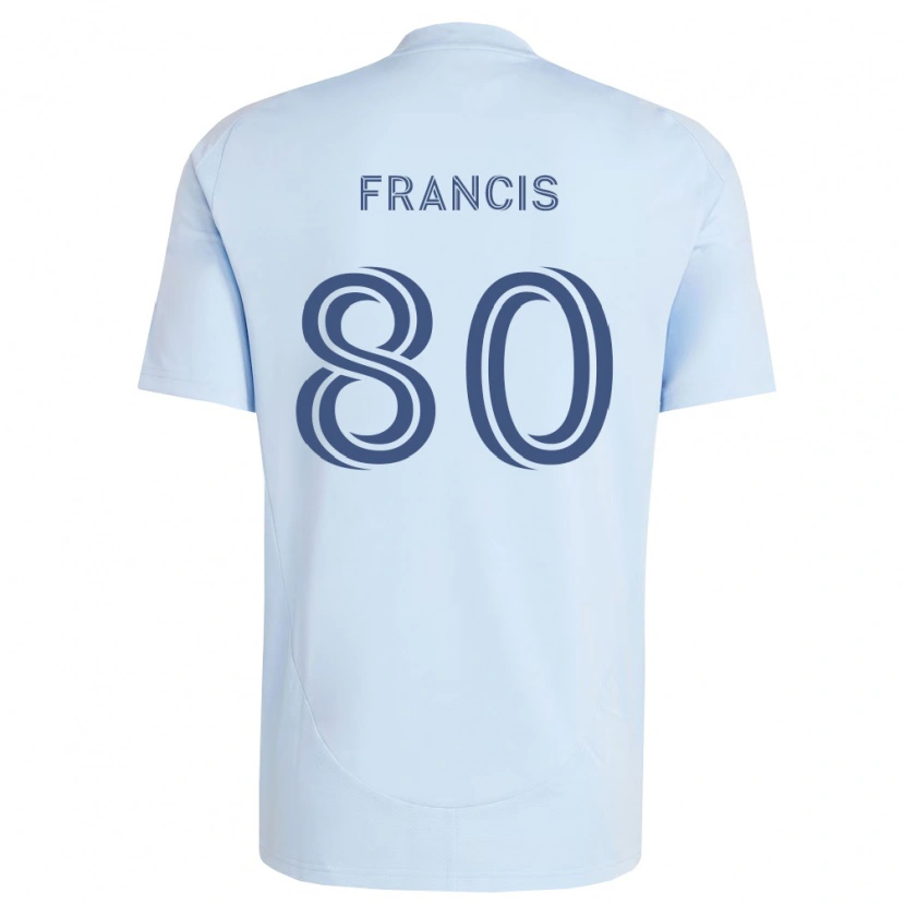 Danxen Uomo Maglia Makhi Francis #80 Azzurro Chiaro Grigio Chiaro Kit Gara Home 2026/27 Maglietta