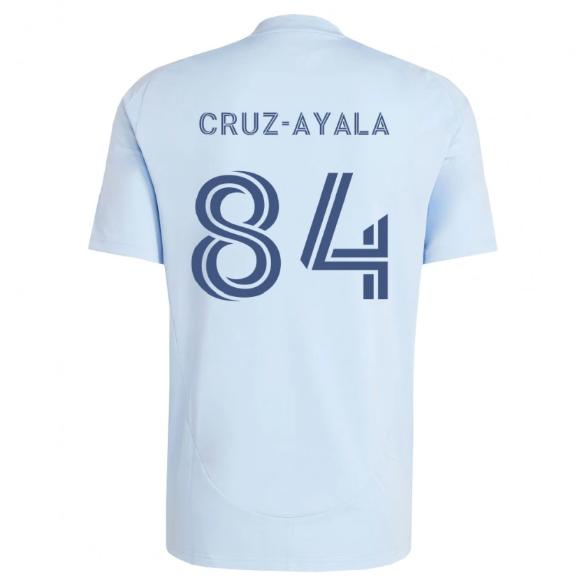 Danxen Uomo Maglia Luis Cruz-Ayala #84 Azzurro Chiaro Grigio Chiaro Kit Gara Home 2026/27 Maglietta