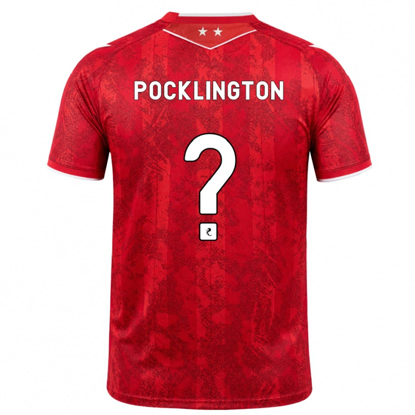 Danxen Uomo Maglia Max Pocklington #0 Bianco Rosso Kit Gara Home 2026/27 Maglietta