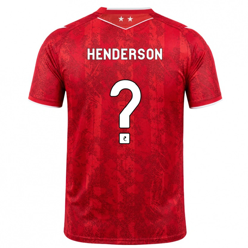 Danxen Uomo Maglia Jay Henderson #0 Bianco Rosso Kit Gara Home 2026/27 Maglietta