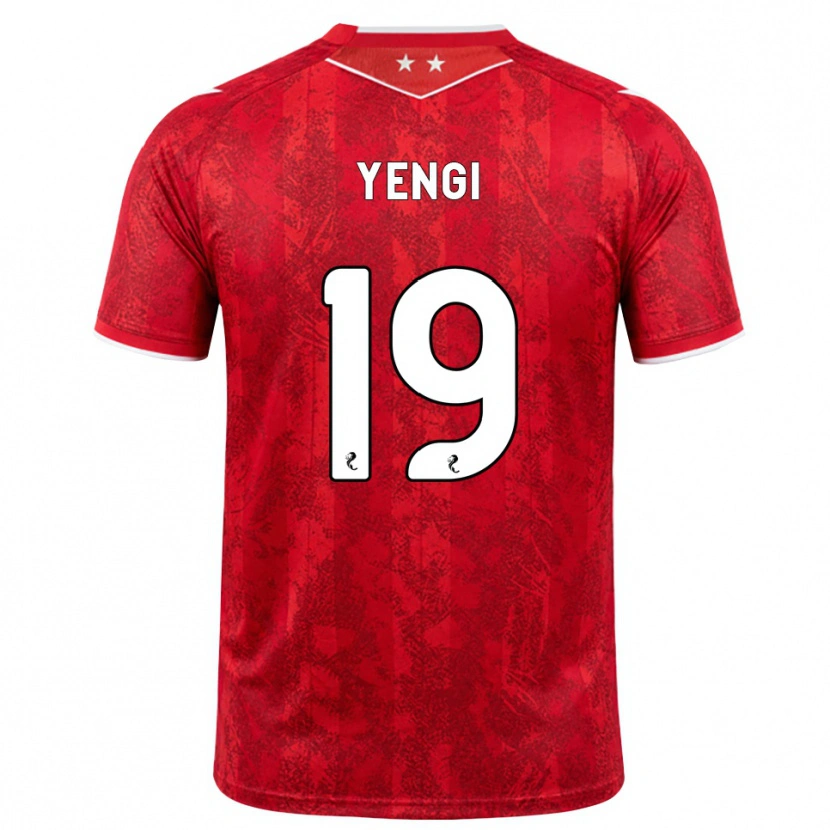 Danxen Uomo Maglia Kusini Yengi #19 Bianco Rosso Kit Gara Home 2026/27 Maglietta