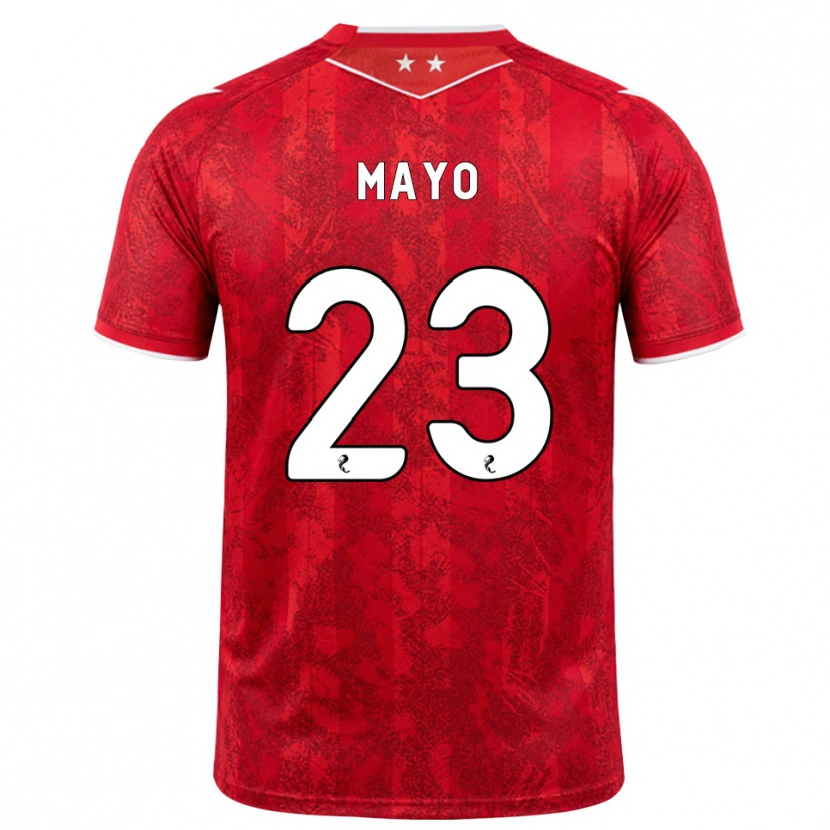 Danxen Uomo Maglia Lewis Mayo #23 Bianco Rosso Kit Gara Home 2026/27 Maglietta
