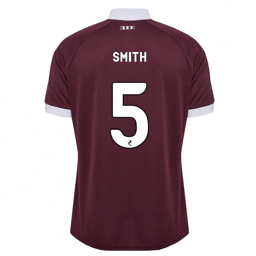 Danxen Uomo Maglia Lucas Smith #5 Bianco Borgogna Kit Gara Home 2026/27 Maglietta