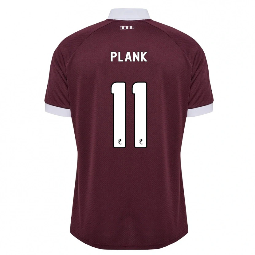 Danxen Uomo Maglia Dom Plank #11 Bianco Borgogna Kit Gara Home 2026/27 Maglietta