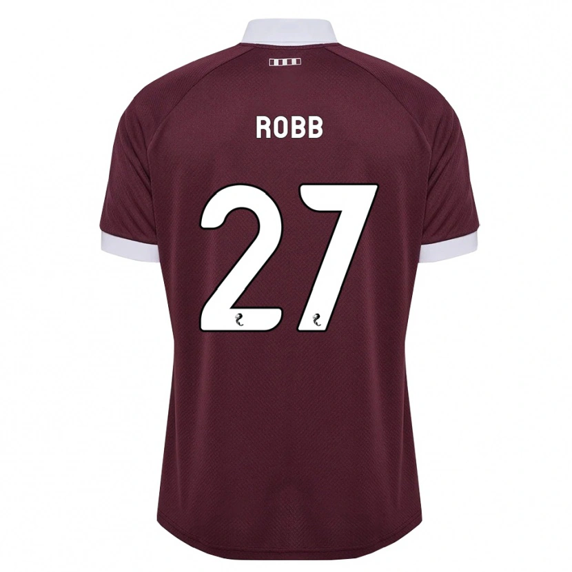 Danxen Uomo Maglia Callen Robb #27 Bianco Borgogna Kit Gara Home 2026/27 Maglietta