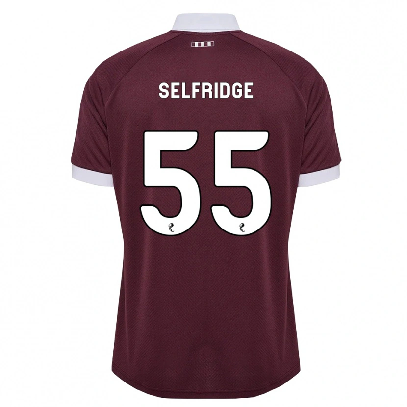 Danxen Uomo Maglia Louis Selfridge #55 Bianco Borgogna Kit Gara Home 2026/27 Maglietta