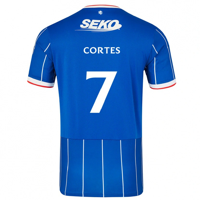 Danxen Uomo Maglia Óscar Cortés #7 Bianco Rosso Blu Kit Gara Home 2026/27 Maglietta