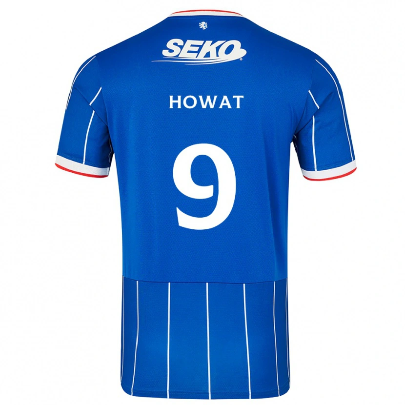 Danxen Uomo Maglia Kirsty Howat #9 Bianco Rosso Blu Kit Gara Home 2026/27 Maglietta