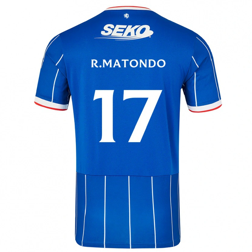 Danxen Uomo Maglia Rabbi Matondo #17 Bianco Rosso Blu Kit Gara Home 2026/27 Maglietta