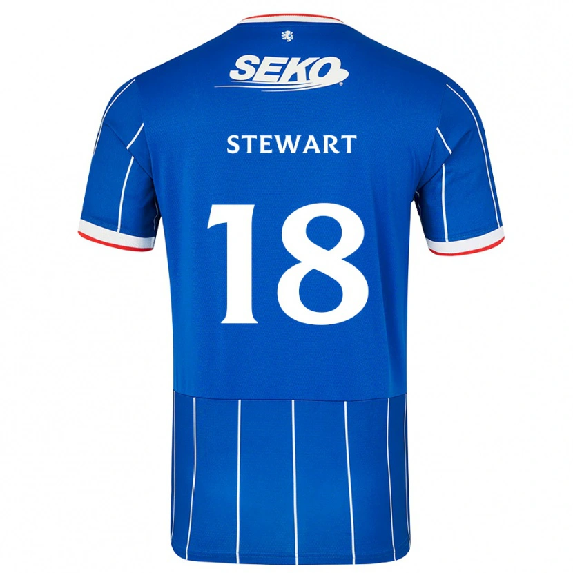 Danxen Uomo Maglia Lewis Stewart #18 Bianco Rosso Blu Kit Gara Home 2026/27 Maglietta