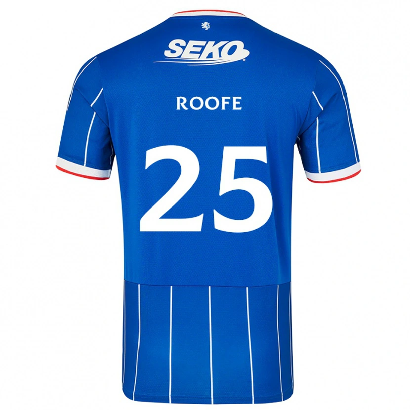 Danxen Uomo Maglia Kemar Roofe #25 Bianco Rosso Blu Kit Gara Home 2026/27 Maglietta