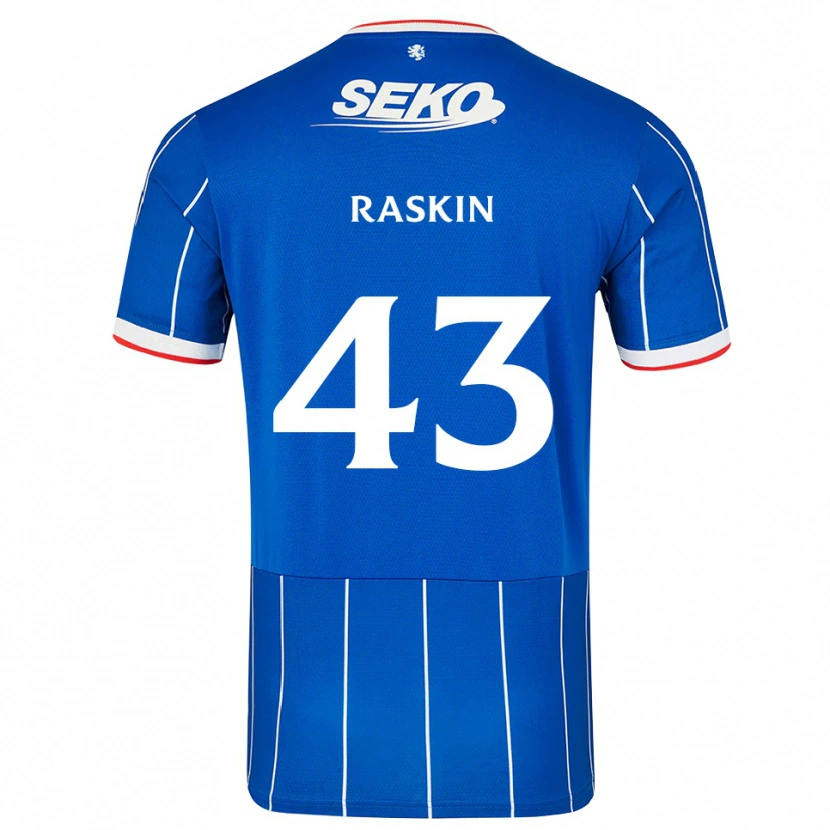 Danxen Uomo Maglia Nicolas Raskin #43 Bianco Rosso Blu Kit Gara Home 2026/27 Maglietta