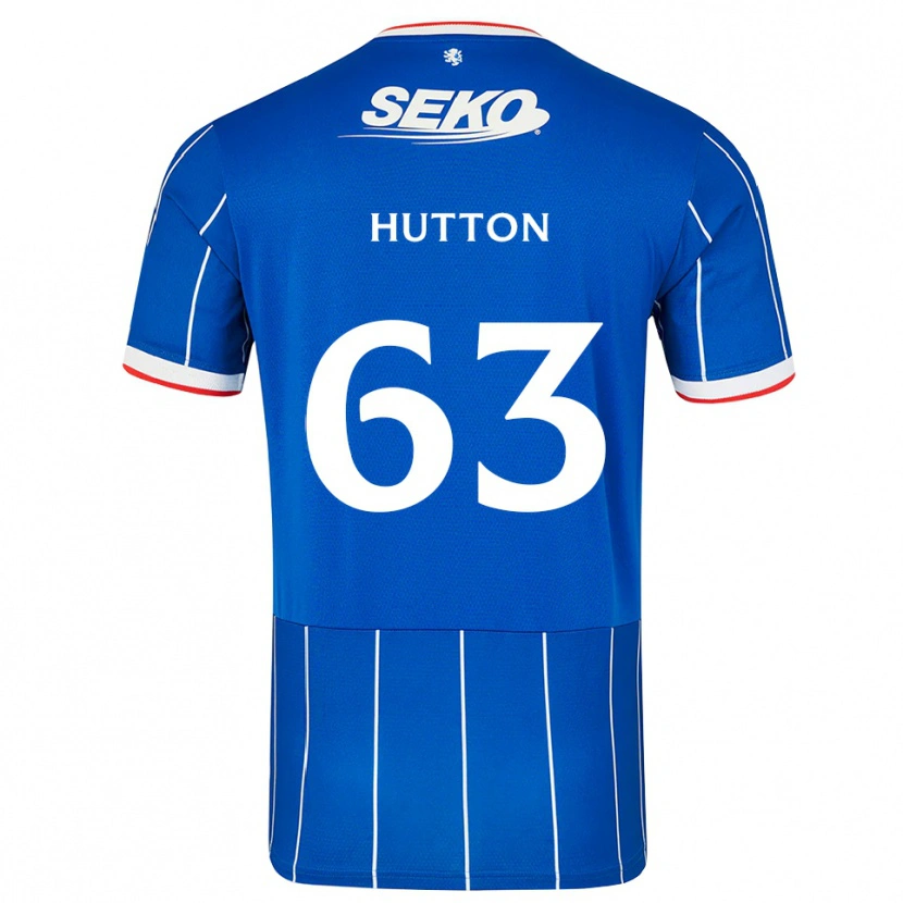 Danxen Uomo Maglia Zander Hutton #63 Bianco Rosso Blu Kit Gara Home 2026/27 Maglietta