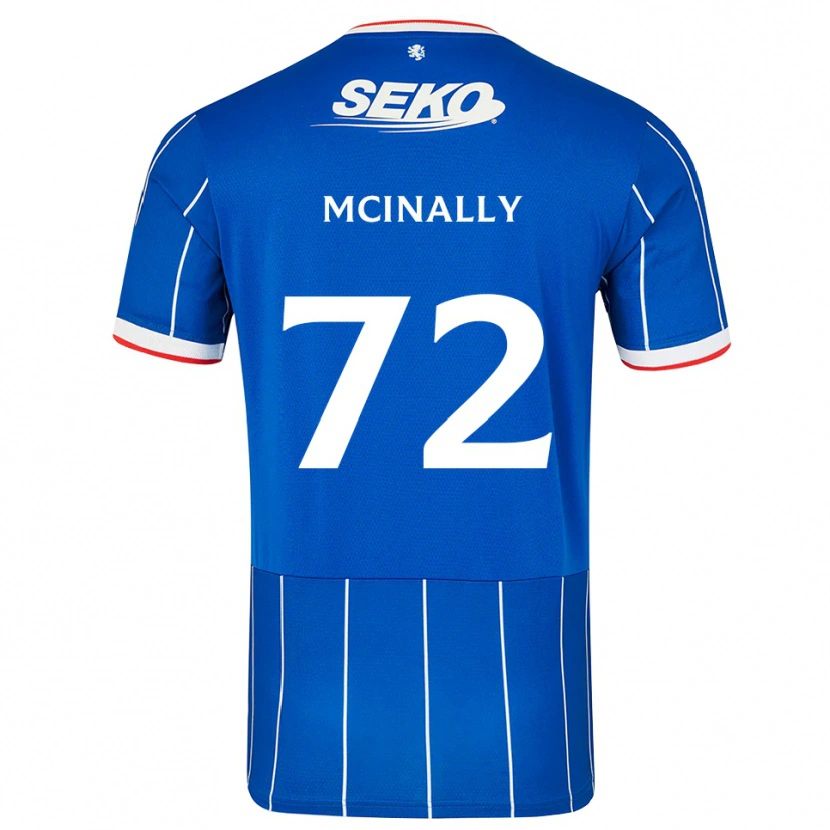 Danxen Uomo Maglia Darren Mcinally #72 Bianco Rosso Blu Kit Gara Home 2026/27 Maglietta