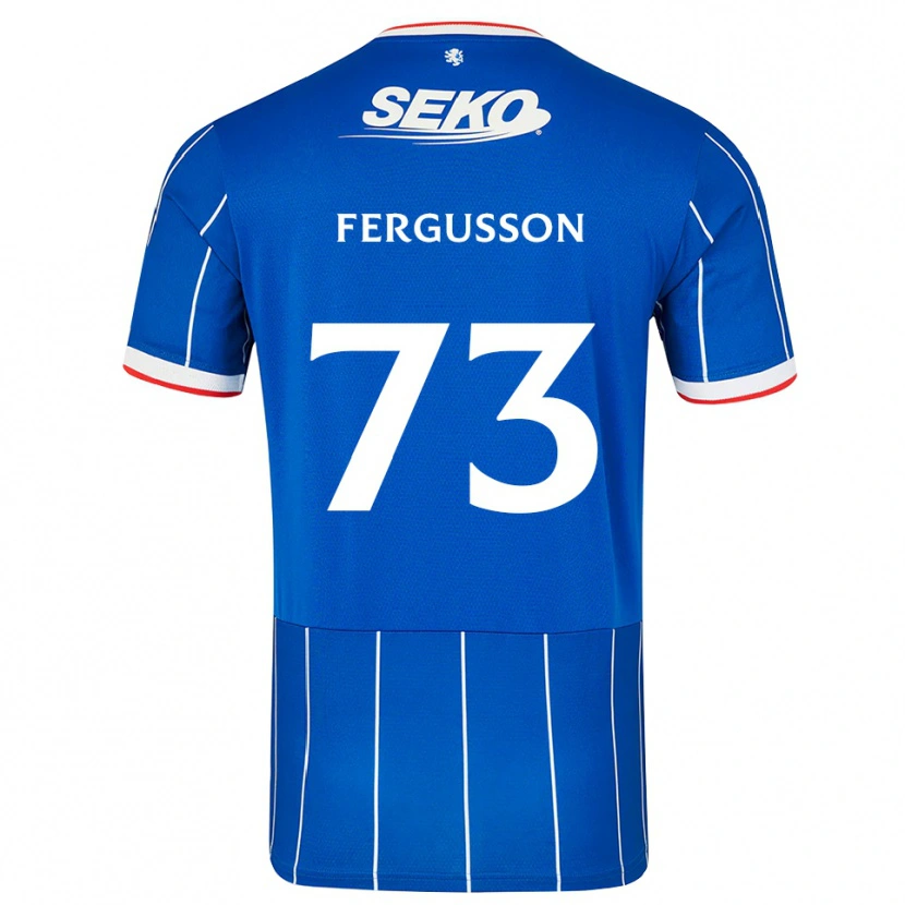 Danxen Uomo Maglia Coben Fergusson #73 Bianco Rosso Blu Kit Gara Home 2026/27 Maglietta
