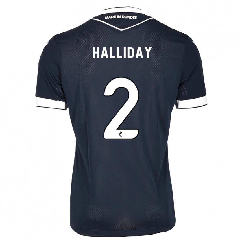 Danxen Uomo Maglia Brad Halliday #2 Bianco Blu Mezzanotte Kit Gara Home 2026/27 Maglietta
