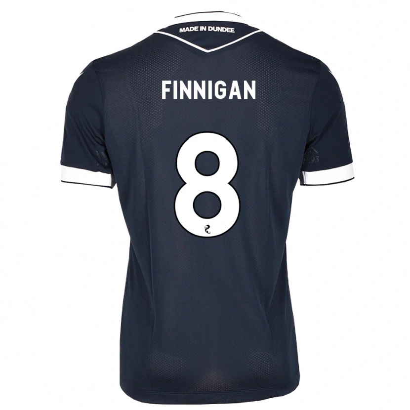 Danxen Uomo Maglia Ryan Finnigan #8 Bianco Blu Mezzanotte Kit Gara Home 2026/27 Maglietta