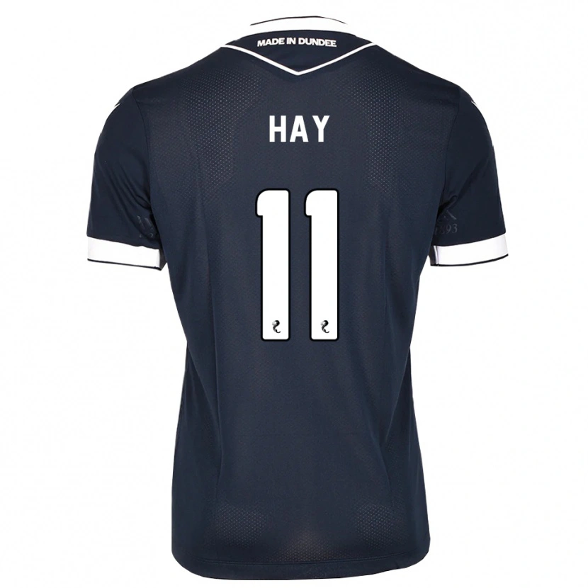 Danxen Uomo Maglia Ashley Hay #11 Bianco Blu Mezzanotte Kit Gara Home 2026/27 Maglietta