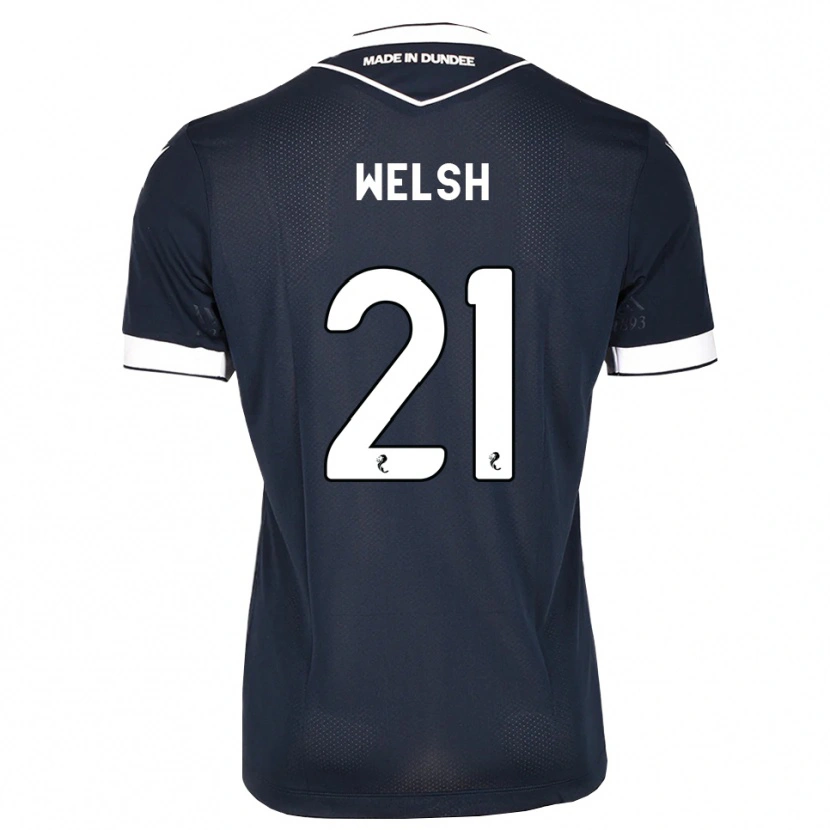 Danxen Uomo Maglia Tom Welsh #21 Bianco Blu Mezzanotte Kit Gara Home 2026/27 Maglietta