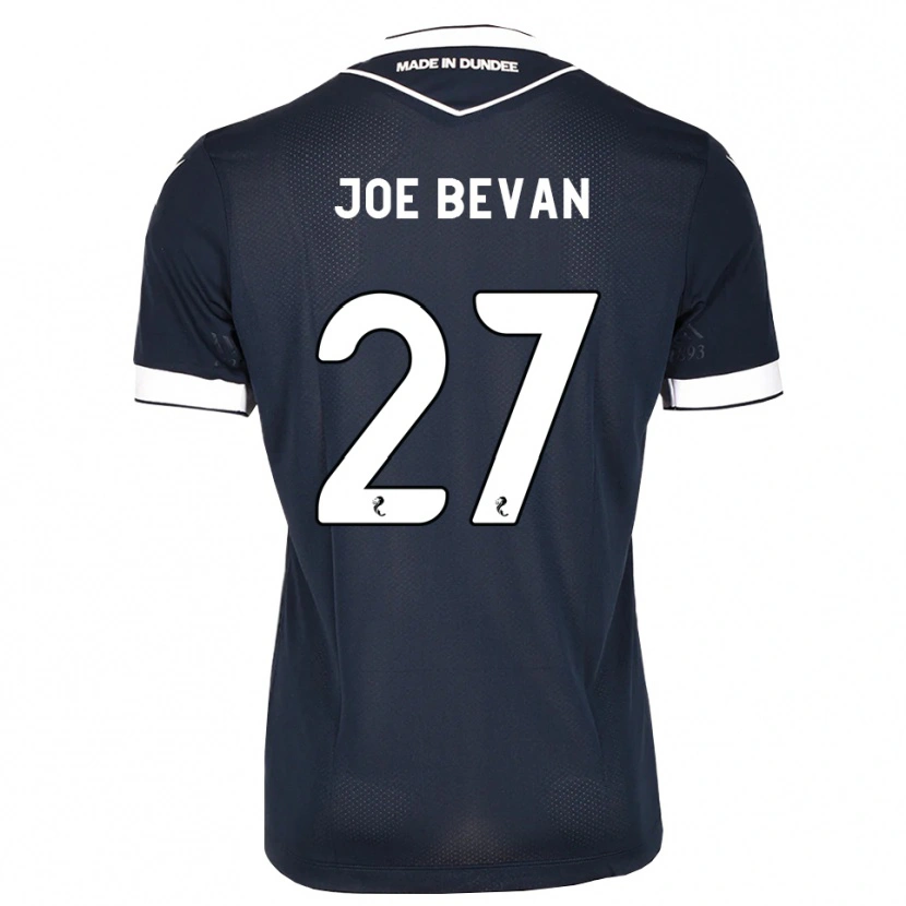 Danxen Uomo Maglia Joe Bevan #27 Bianco Blu Mezzanotte Kit Gara Home 2026/27 Maglietta