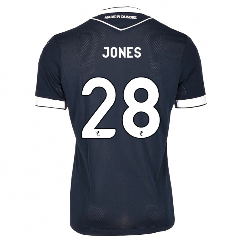 Danxen Uomo Maglia Callum Jones #28 Bianco Blu Mezzanotte Kit Gara Home 2026/27 Maglietta