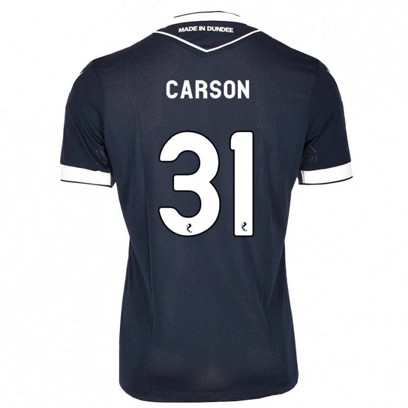 Danxen Uomo Maglia Trevor Carson #31 Bianco Blu Mezzanotte Kit Gara Home 2026/27 Maglietta
